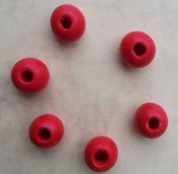 Класическо Червено Дървено топче(12 мм)-за стопер!