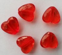 Червено Сърце(14 мм)-тип Кристал!